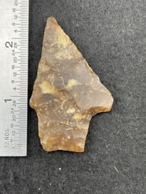 2 & 3/8" Cody Knife made of Knife River Flint Indian Artifact Arrowhead