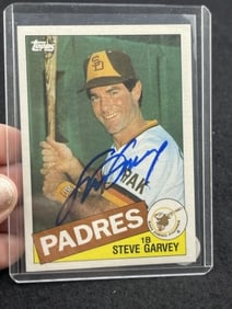 Steve Garvey Hand Signed Authentic Autograph Baseball Card