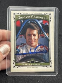 Mario Andretti Hand Signed Authentic Autograph