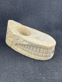 Alligator Effigy Stone Pipe Indian Artifact Arrowhead