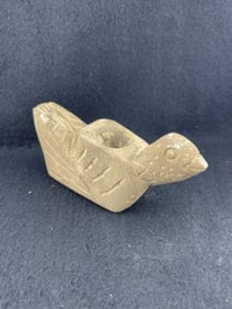 Bird Effigy Stone Pipe Indian Artifact Arrowhead