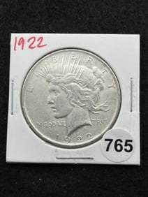 1922 Peace Silver Dollar Coin
