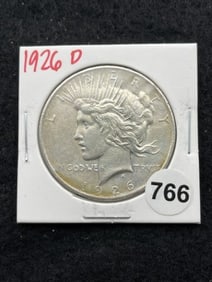 1926 D Peace Silver Dollar Coin