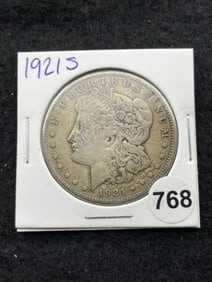 1921 S Morgan Silver Dollar Coin