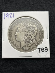 1921 Morgan Silver Dollar Coin