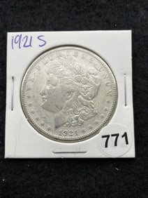 1921 S Morgan Silver Dollar Coin