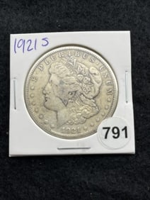 1921 S Morgan Silver Dollar Coin