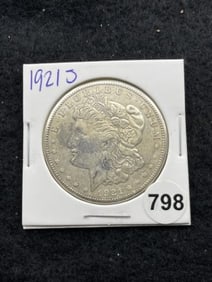 1921 S Morgan Silver Dollar Coin