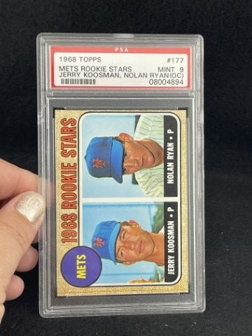 1968 Topps Nolan Ryan exceptionally high grade rare mint 9 only slightly off-centered Baseball Card (1 of 2)