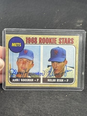 Nolan Ryan & Jerry Koosman Hand Signed Authentic Autograph (1 of 2)
