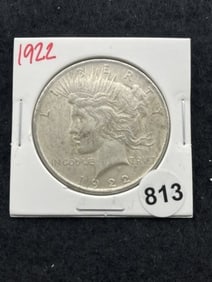 1922 Peace Silver Dollar Coin