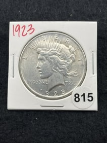 1923 Peace Silver Dollar Coin