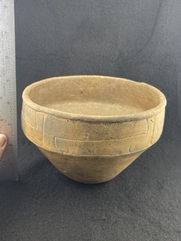 Caddo Bowl solid with some minor pressure cracks exceptional piece ex - Ken Partain & Sam Johnson (1 of 8)