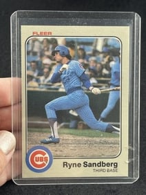 1983 Fleer Ryne Sandberg Rookie Baseball Card