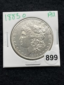 1883 O AU Morgan Silver Dollar Coin