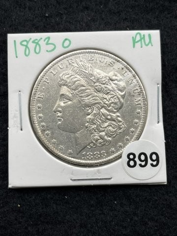 1883 O AU Morgan Silver Dollar Coin (1 of 2)