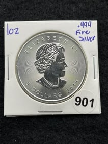 1 Ounce .999 Fine Silver Coin