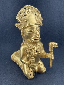 Tumbaga Tairona Gold Figurine UNKNOWN MATERIAL