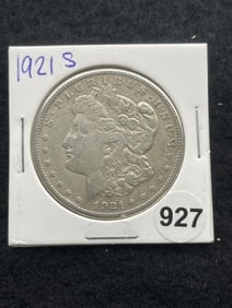 1921 S Morgan Silver Dollar Coin