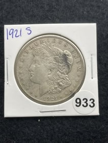 1921 S Morgan Silver Dollar Coin