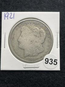 1921 Morgan Silver Dollar Coin