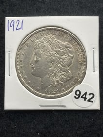 1921 Morgan Silver Dollar Coin