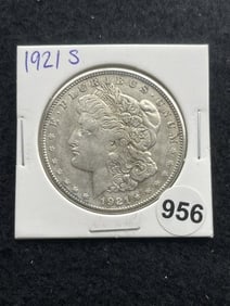 1921 S Morgan Silver Dollar Coin