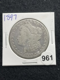 1897 Morgan Silver Dollar Coin
