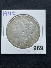 1921 S Morgan Silver Dollar Coin