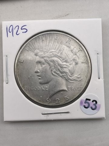 1925 Peace Silver Dollar Coin (1 of 2)