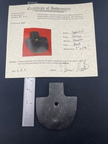 Spatulate with Thomas Matthews COA from Georgia Indian Artifact Arrowhead