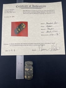 Miniature Axe with Thomas Matthews COA from Missouri Indian Artifact Arrowhead