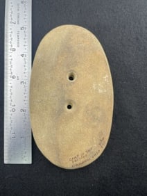 Gorget from Camp of the Fropret Oregon, Ohio Indian Artifact Arrowhead