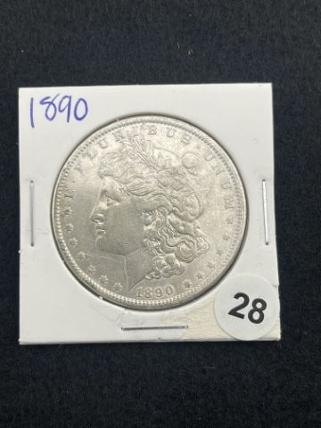 1890 Morgan Silver Dollar Coin (1 of 2)