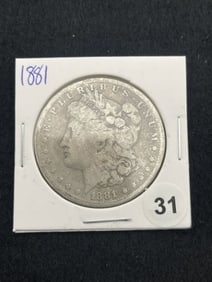 1881 Morgan Silver Dollar Coin
