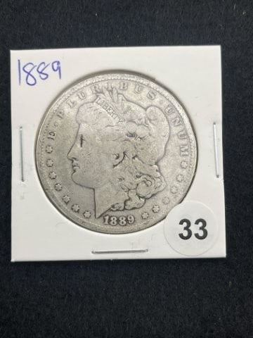 1889 Morgan Silver Dollar Coin (1 of 2)
