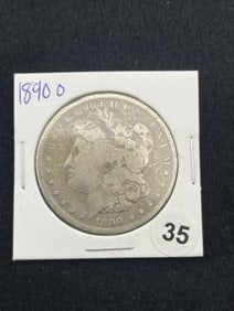 1890 O Morgan Silver Dollar Coin