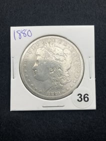 1880 Morgan Silver Dollar Coin
