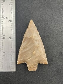 Beautiful Texas Point made of Root Beer Flint Indian Artifact Arrowhead