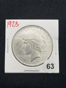 1923 Peace Silver Dollar Coin