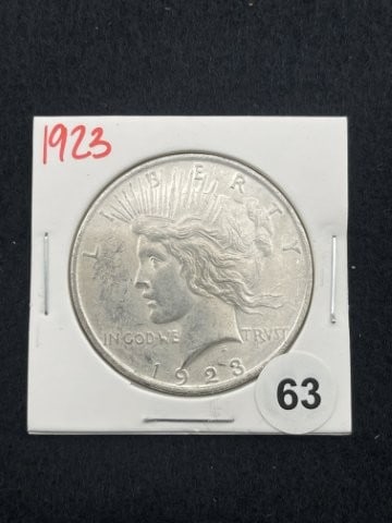 1923 Peace Silver Dollar Coin (1 of 2)