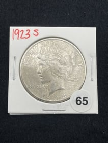 1923 S Peace Silver Dollar Coin