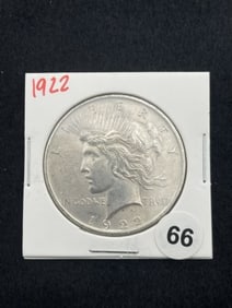 1922 Peace Silver Dollar Coin