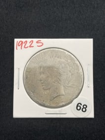 1922 S Peace Silver Dollar Coin