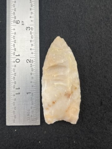 Clovis Indian Artifact Arrowhead: KEY WORDS: INDIAN ARTIFACT ARTIFACTS ARROWHEAD ARROWHEADS NATIVE AMERICAN MISSISSIPPIAN QUAPAW CADDO POTTERY COINS MORGAN DOLLAR PEACE DOLLAR SILVER COINS. All coins have been Sigma tested for authent