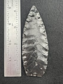 Obsidian Paleo Indian Artifact Arrowhead