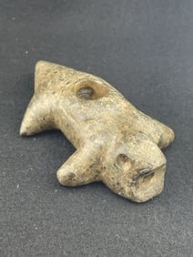 Lizard Effigy Stone Pipe Indian Artifact Arrowhead