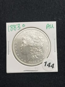 1883 O AU Morgan Silver Dollar Coin