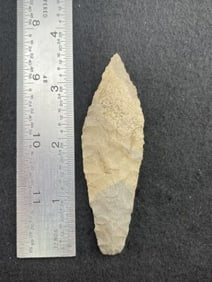 Hell Gap Indian Artifact Arrowhead