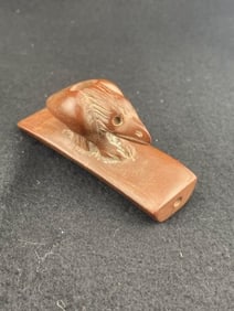 Bird Effigy Stone Pipe Indian Artifact Arrowhead
